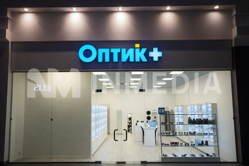 Световые буквы с несветовым бортом