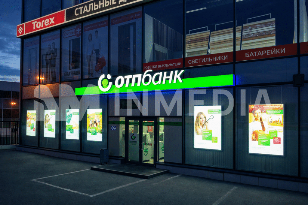 Световые буквы с несветовым бортом